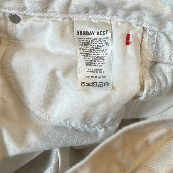 Sunday Best White Flare Jeans with Wide Leg - Picture 7 of 8